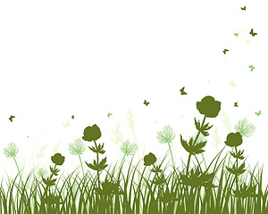 Image showing meadow silhouettes