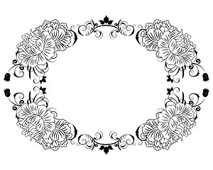 Image showing floral frame