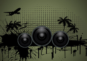 Image showing Musical grunge background