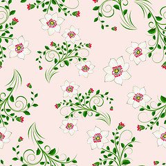 Image showing seamless floral pattern