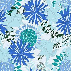 Image showing seamless floral pattern