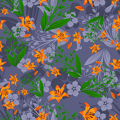 Image showing seamless floral pattern