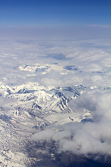 Image showing Graphics of clouds and mountains 1
