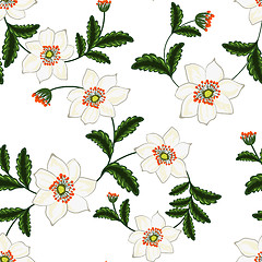 Image showing seamless floral pattern