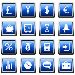 Image showing financial icon set