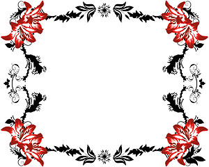 Image showing floral frame