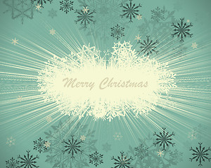 Image showing Retro vector Christmas (New Year) card