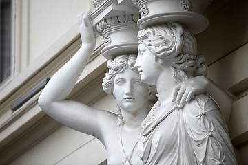 Image showing Karyatide - Palais Pallavicini, Wien