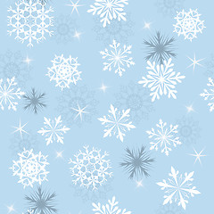 Image showing seamless snowflakes background