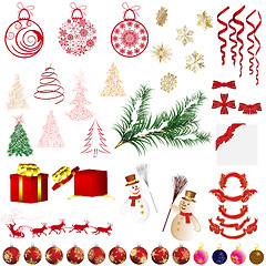 Image showing Christmas elements