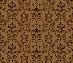 Image showing seamless damask pattern