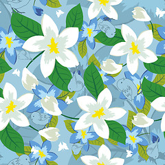 Image showing seamless floral pattern