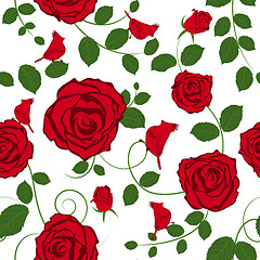 Image showing seamless floral pattern