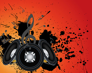 Image showing Musical grunge background
