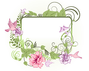 Image showing floral frame