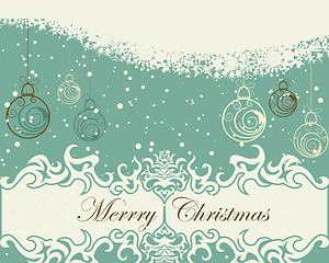 Image showing retro christmas card