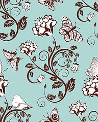 Image showing Seamless floral pattern