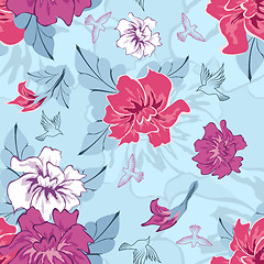 Image showing seamless floral pattern