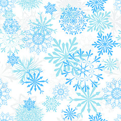 Image showing seamless snowflakes background