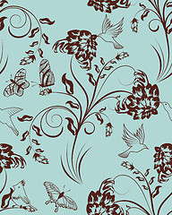 Image showing Seamless floral pattern