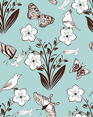 Image showing Seamless floral pattern