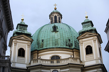 Image showing Vienna, Austria - famous Peterskirche 