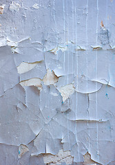 Image showing Plaster covered with old shabby  paint