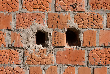 Image showing Background from an old brick wall