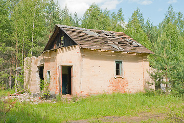 Image showing Ruins old  house