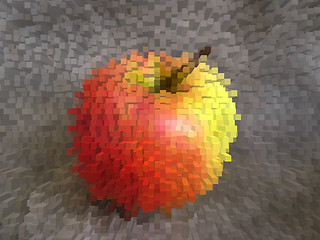 Image showing nice apple on the plate