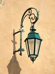 Image showing Old decorative streetlamp in Italy