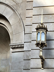 Image showing Barcelona detail - street lamp