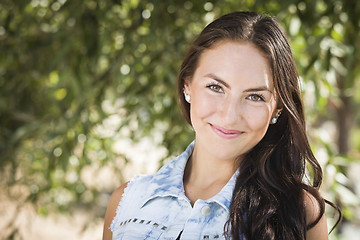 Image showing Attractive Mixed Race Girl Portrait