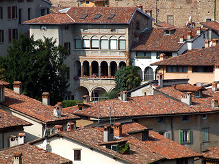 Image showing Mediterranean historic town centre