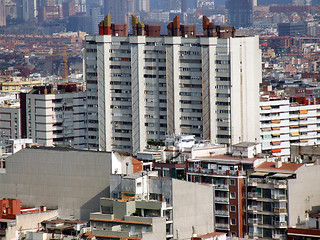 Image showing Modern residential concrete blocks