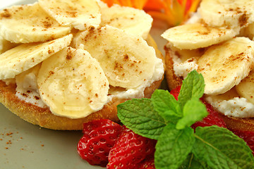 Image showing Banana And Ricotta Muffins