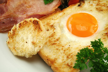 Image showing Egg In Toast