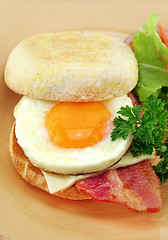 Image showing Bacon And Egg Muffin