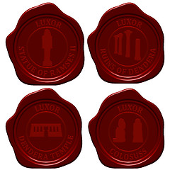 Image showing Egypt sealing wax stamp set