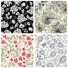 Image showing seamless floral pattern