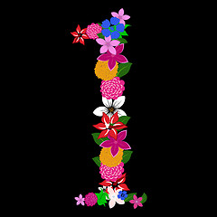 Image showing floral numeral