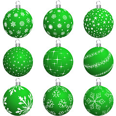 Image showing christmas ball set