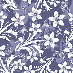 Image showing Seamless floral pattern