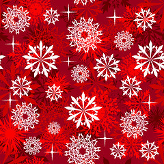 Image showing seamless snowflakes background