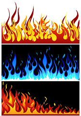 Image showing fire background set