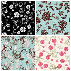 Image showing seamless floral pattern