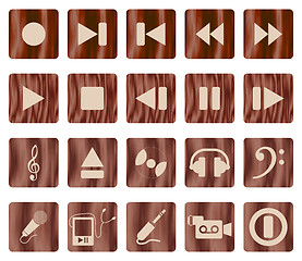 Image showing musical icon set