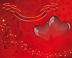 Image showing St. Valentine's day card