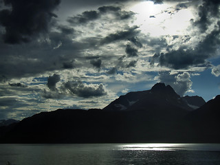 Image showing Scenic clouds and a sunny patch