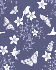 Image showing seamless floral pattern